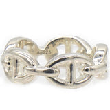 HERMES Chaine D'Ancre Silver 925 Fashion No Stone Band Ring Silverr Size52 
