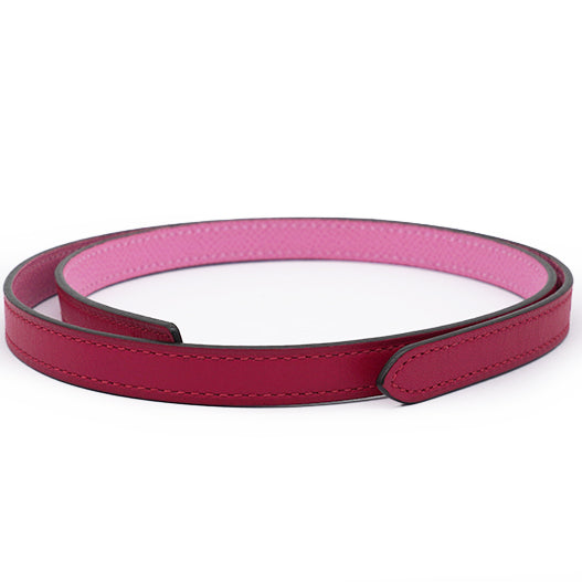HERMES Chaine Medor Belt Buckle & Reversible Leather Strap 13 Mm Pink 70 