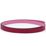 HERMES Chaine Medor Belt Buckle & Reversible Leather Strap 13 Mm Pink 70 
