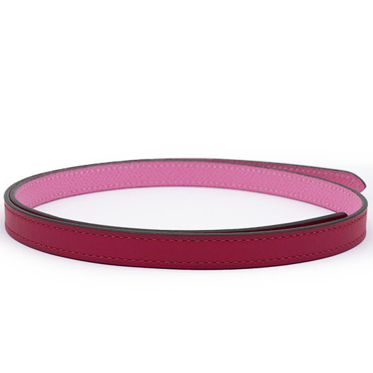 HERMES Chaine Medor Belt Buckle & Reversible Leather Strap 13 Mm Pink 70 