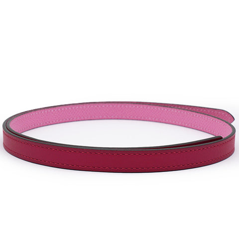 HERMES Chaine Medor Belt Buckle & Reversible Leather Strap 13 Mm Pink 70 