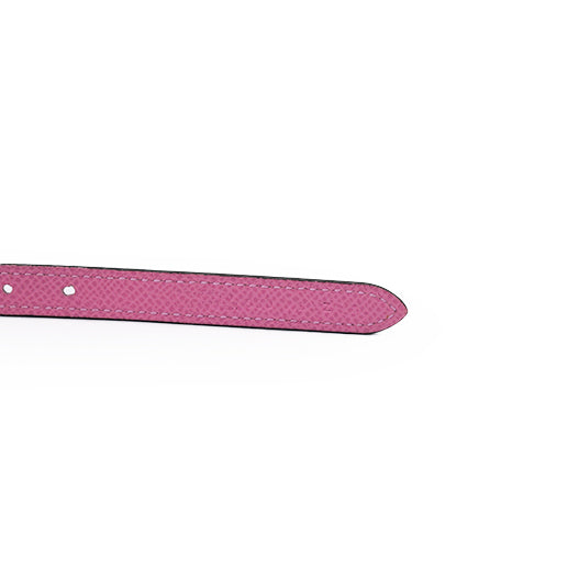 HERMES Chaine Medor Belt Buckle & Reversible Leather Strap 13 Mm Pink 70 