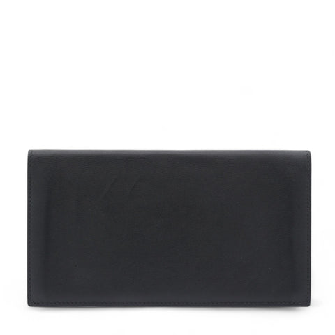 HERMES Else Citizen Long Wallet Black 