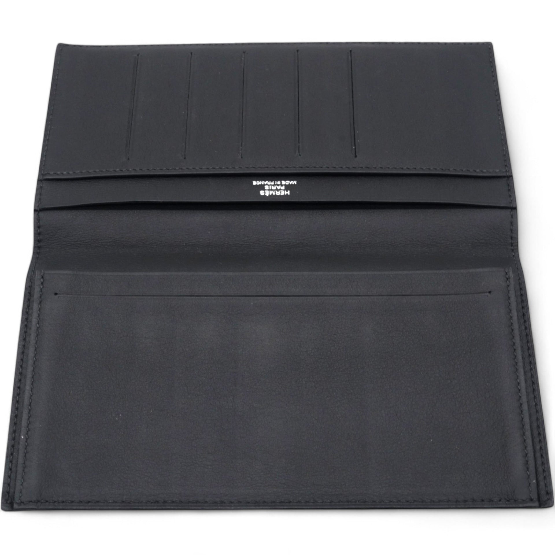 HERMES Else Citizen Long Wallet Black 