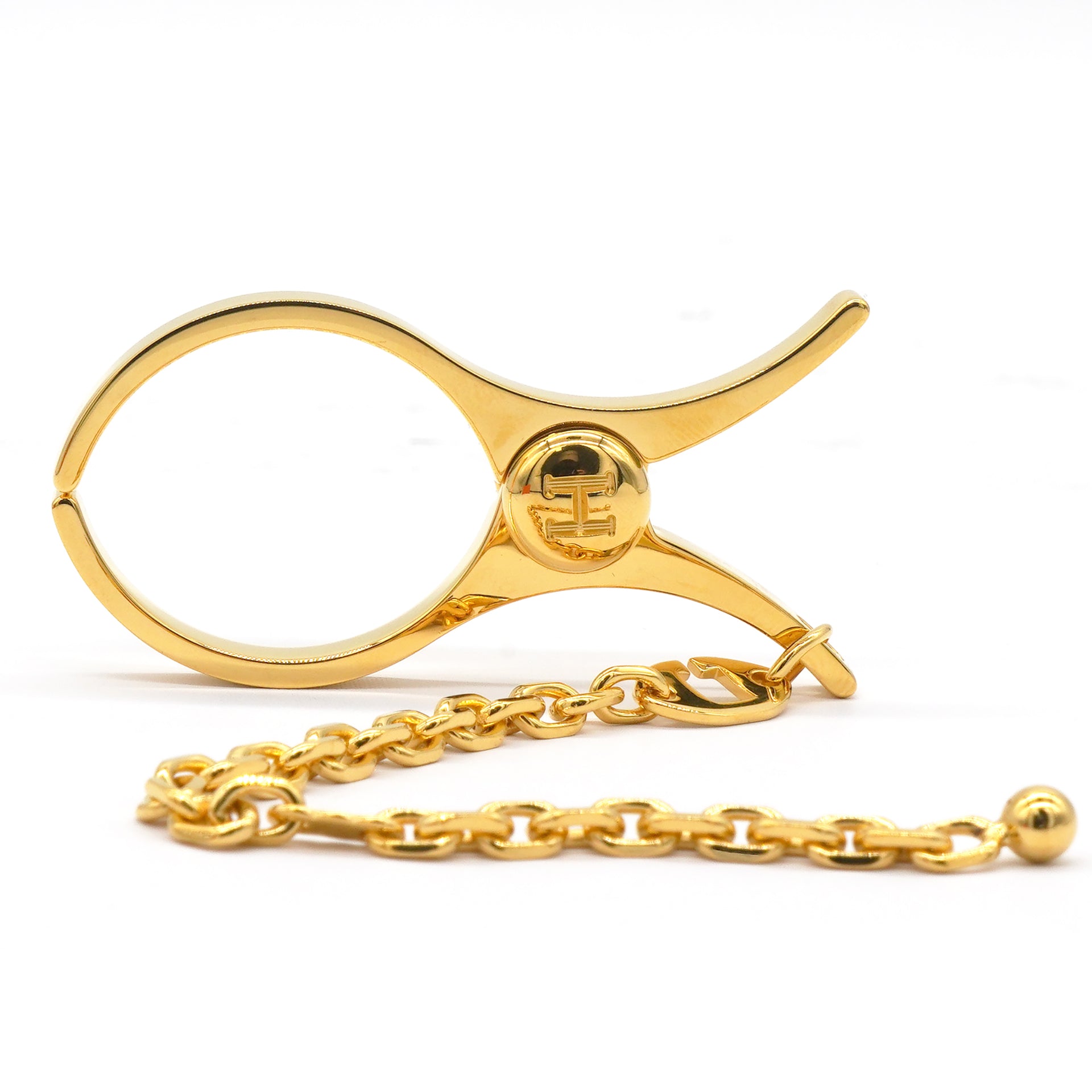 HERMES Filou Glove Clip Gold