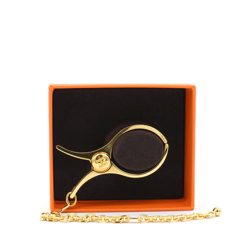 HERMES Filou Glove Clip Gold
