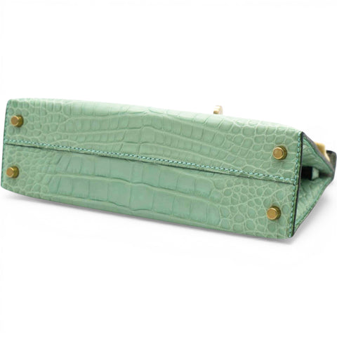 HERMES Kelly Mini Alligator Matte Vert d´Eau 