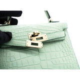 HERMES Kelly Mini Alligator Matte Vert d´Eau 