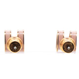 HERMES Lacquered Pop H Mini Earrings Pink 
