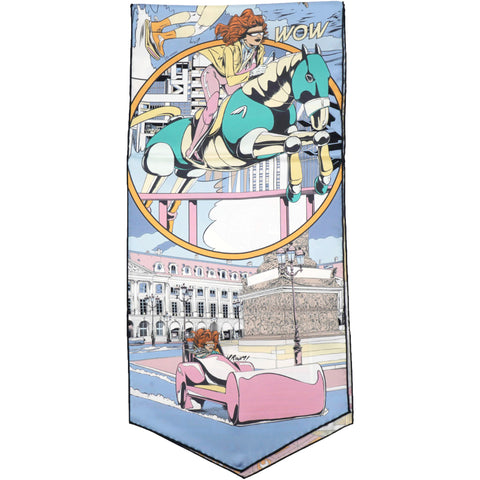 HERMES Le Premier Chant, Wow ! Silk Scarf 