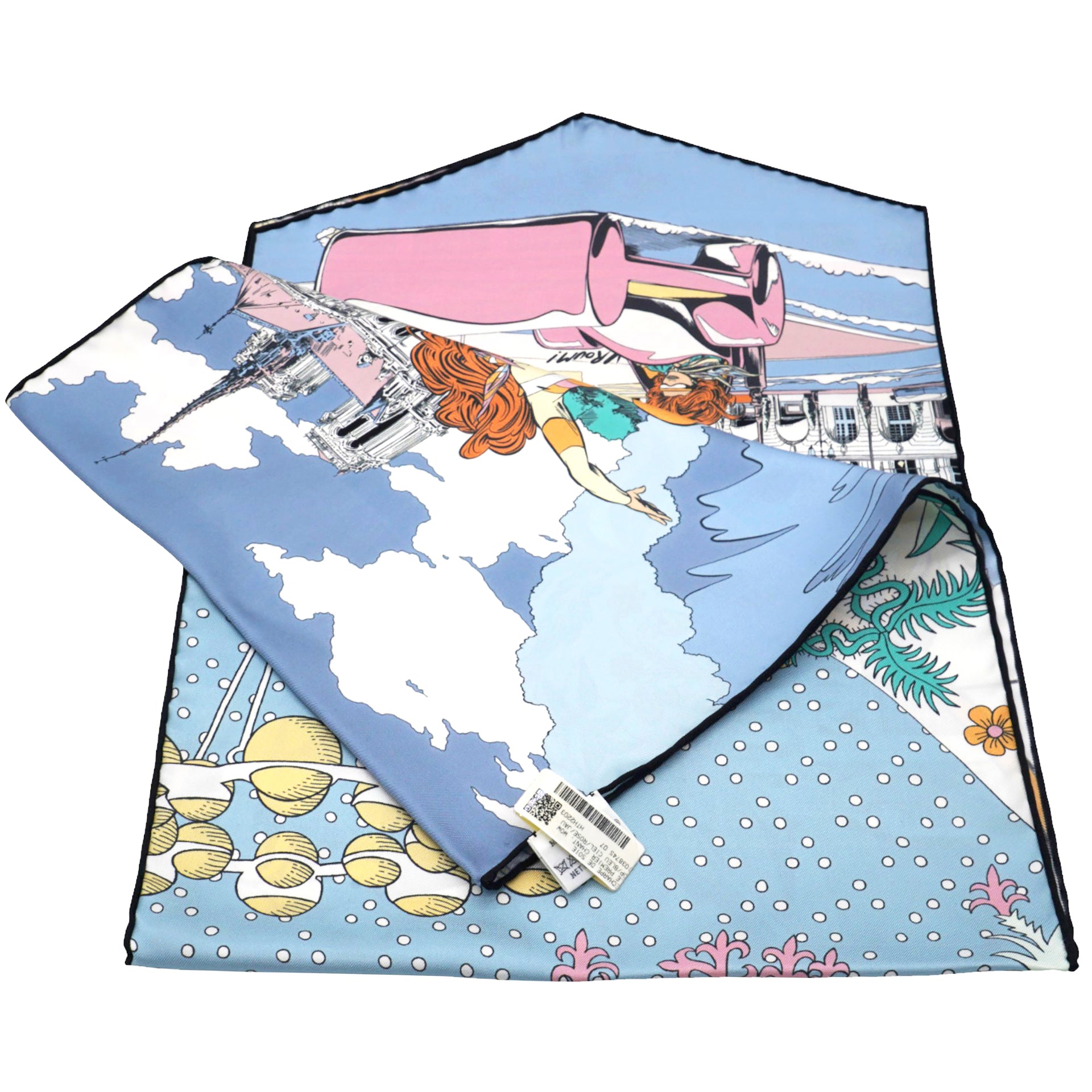 HERMES Le Premier Chant, Wow ! Silk Scarf 