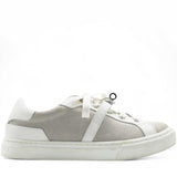 HERMES Leather Canvas Day Sneakers White Size37.5 
