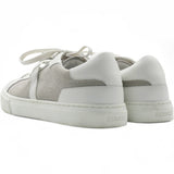 HERMES Leather Canvas Day Sneakers White Size37.5 