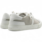 HERMES Leather Canvas Day Sneakers White Size37.5 