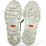 HERMES Leather Canvas Day Sneakers White Size37.5 