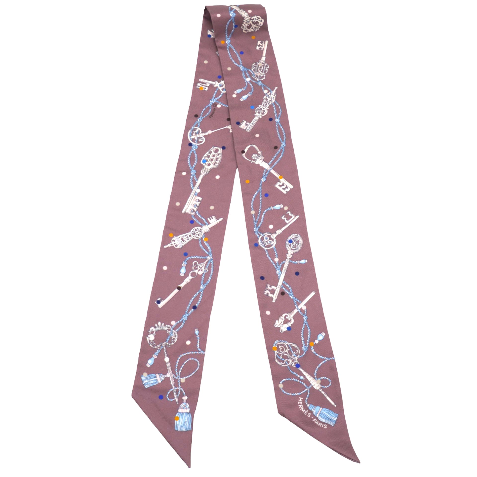 HERMES Les Cles A Pois Twilly 