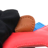 HERMES Milo Lambskin Grigri Rodeo Horse Bag Charm PM Rose Texas Bleu Zanzibar Gold 