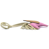 HERMES Milo Lambskin Grigri Rodeo Pegase Horse Bag Charm MM Mauve Sylvestre Craie Chai 