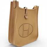 HERMES Mini Evelyne 16 Shoulder Bag Biscuit 