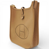 HERMES Mini Evelyne 16 Shoulder Bag Biscuit 