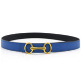 HERMES Reverse Heritage Belt 80 Black/Blue 