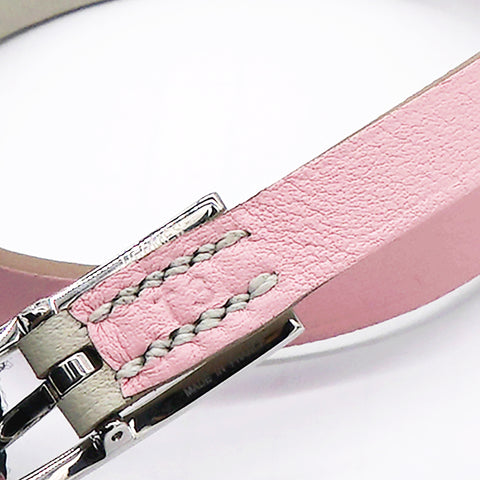 HERMES Swift Behapi Double Tour Bracelet Pink T3 