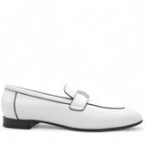 HERMES Womens Paris Loafers White Size39 