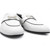 HERMES Womens Paris Loafers White Size39 