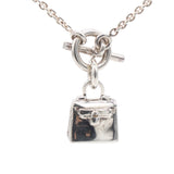 Hermes Amulet 925 Silver Kelly Pendant Necklace 