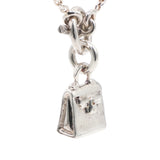 Hermes Amulet 925 Silver Kelly Pendant Necklace 