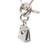 Hermes Amulet 925 Silver Kelly Pendant Necklace 