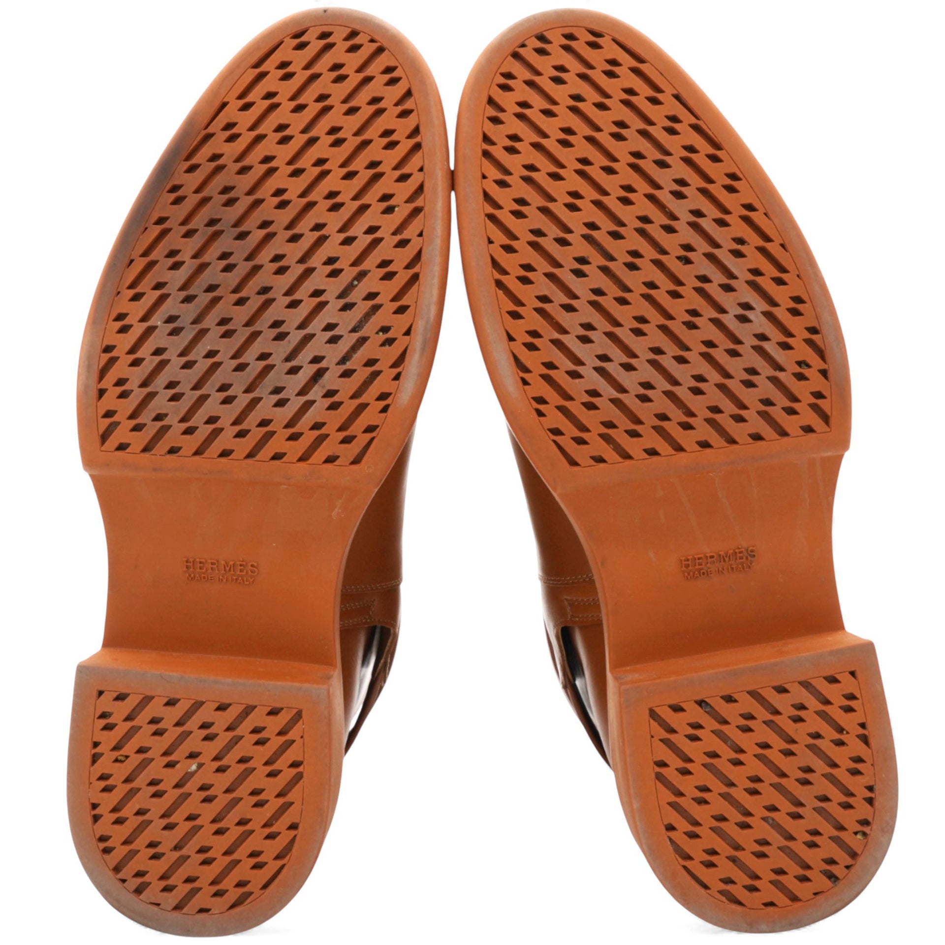 Hermes Brown Leather Neo Ankle Boots Size37