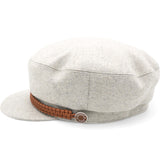 Hermes Cashmere Swift Womens Deauville Cap Gris Flanelle Gold Size58 