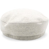 Hermes Cashmere Swift Womens Deauville Cap Gris Flanelle Gold Size58 