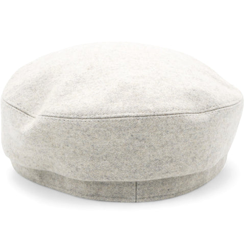 Hermes Cashmere Swift Womens Deauville Cap Gris Flanelle Gold Size58 