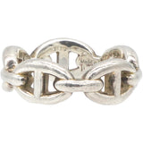 Hermes Chaine D'Ancre Silver 925 Fashion No Stone Band Ring Silver Size51 