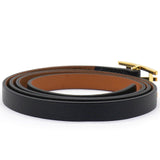 Hermes Chamonix Behapi Double Tour Bracelet Black Fauve 