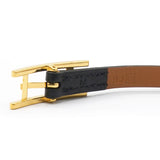 Hermes Chamonix Behapi Double Tour Bracelet Black Fauve 