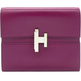 Hermes Chevre Mysore Cinhetic Wallet Purple 