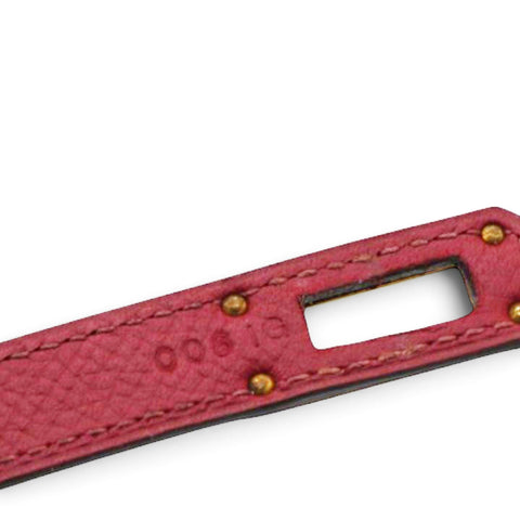 Hermes Chevre Mysore Kelly Longue Wallet Rouge Casaque 