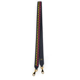Hermes Epsom 40mm Mousquetons Tressage Shoulder Strap Bleu Indigo Rose Extreme Lime 