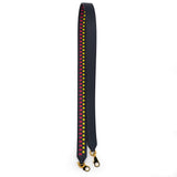 Hermes Epsom 40mm Mousquetons Tressage Shoulder Strap Bleu Indigo Rose Extreme Lime 