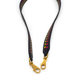 Hermes Epsom 40mm Mousquetons Tressage Shoulder Strap Bleu Indigo Rose Extreme Lime 