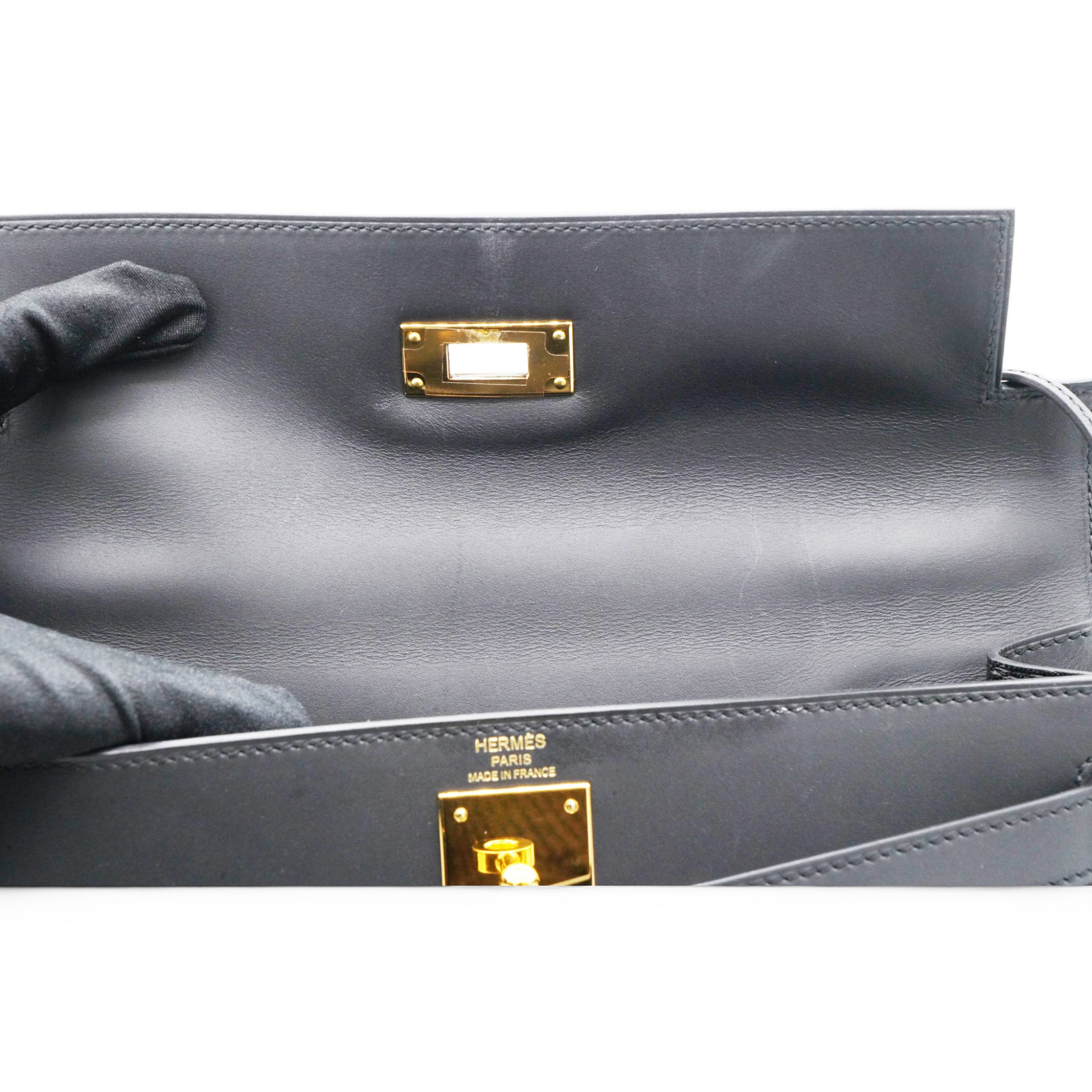 Hermes Epsom Kelly Sellier 28 Black 