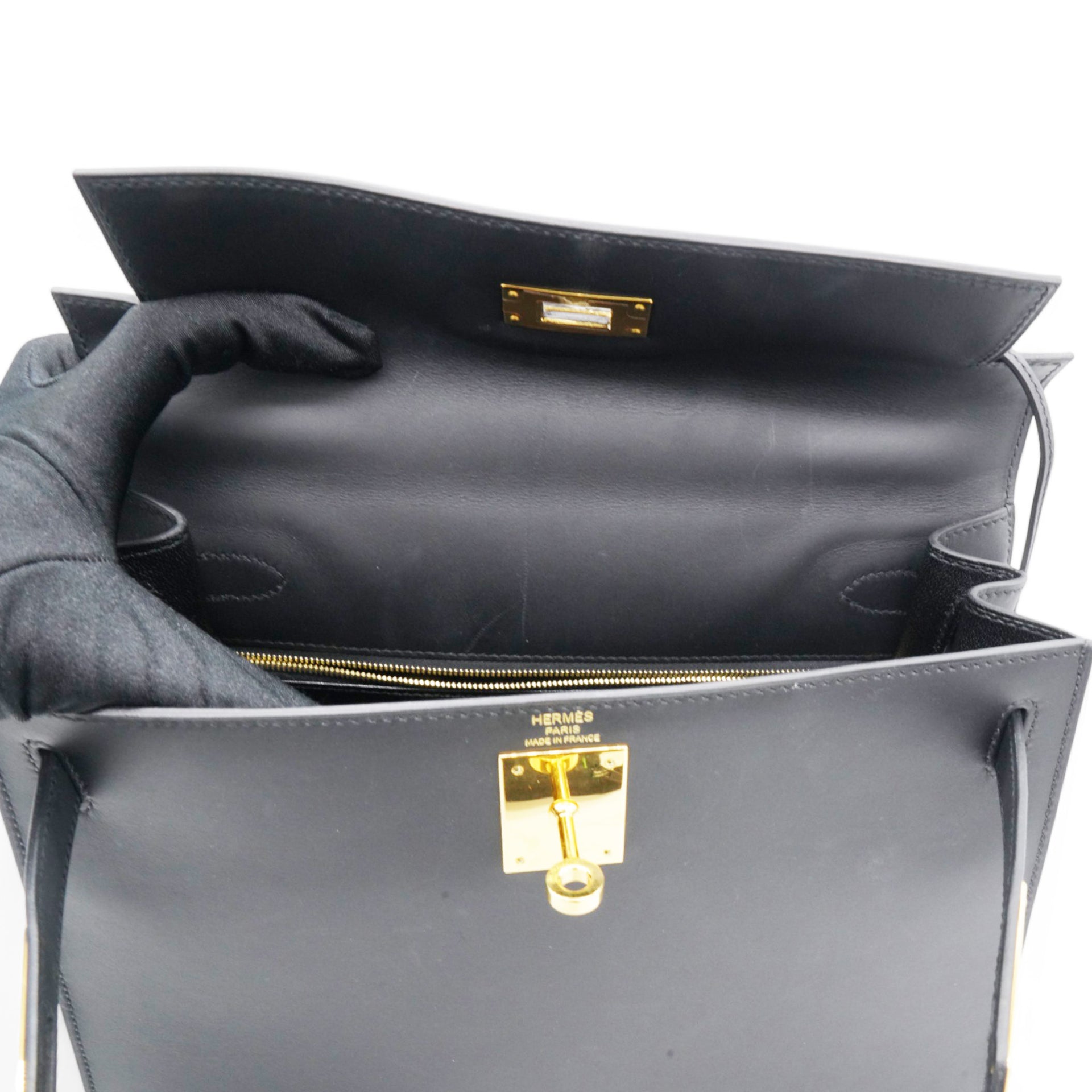 Hermes Epsom Kelly Sellier 28 Black 