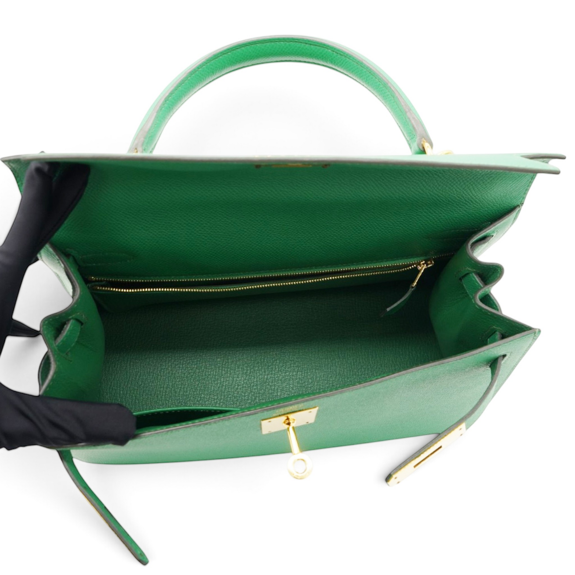 Hermes Epsom Kelly Sellier 28 Vert Vertigo 