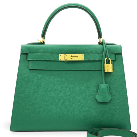 Hermes Epsom Kelly Sellier 28 Vert Vertigo 