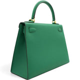 Hermes Epsom Kelly Sellier 28 Vert Vertigo 