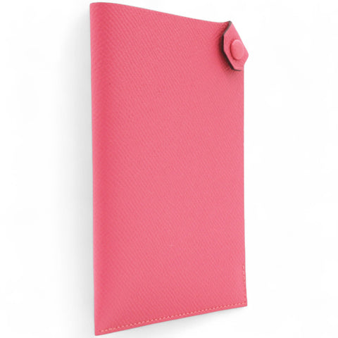 Hermes Epsom Tarmac PM Passport Holder Pink 