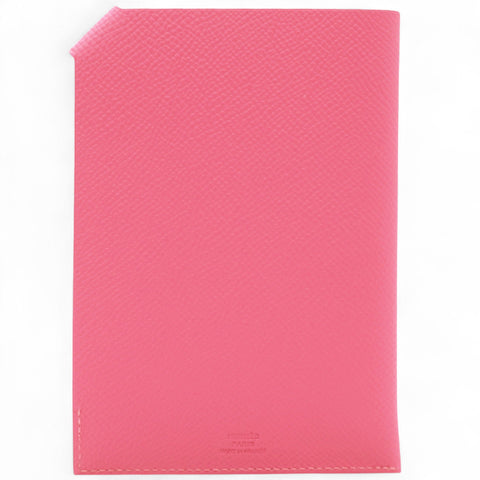 Hermes Epsom Tarmac PM Passport Holder Pink 